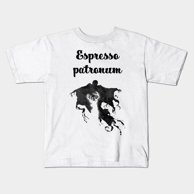 Espresso Patronum Kids T-Shirt by Uwaki